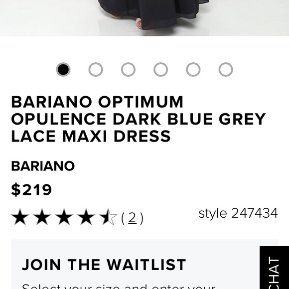 Lulu’s Optimum Opulence Dark Blue Grey Maxi - Picture 6 of 6